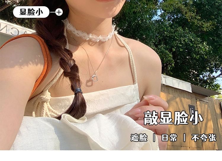 Hat Straw Fringed Sun Bow