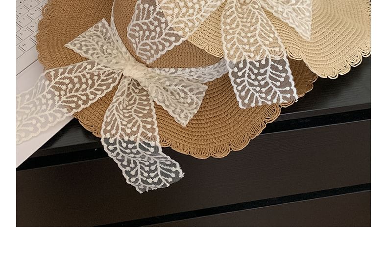 Lace Sun Hat Straw