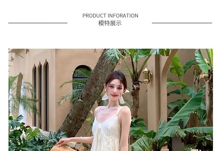 Sleeveless V-Neck Lace A-Line Maxi Dress
