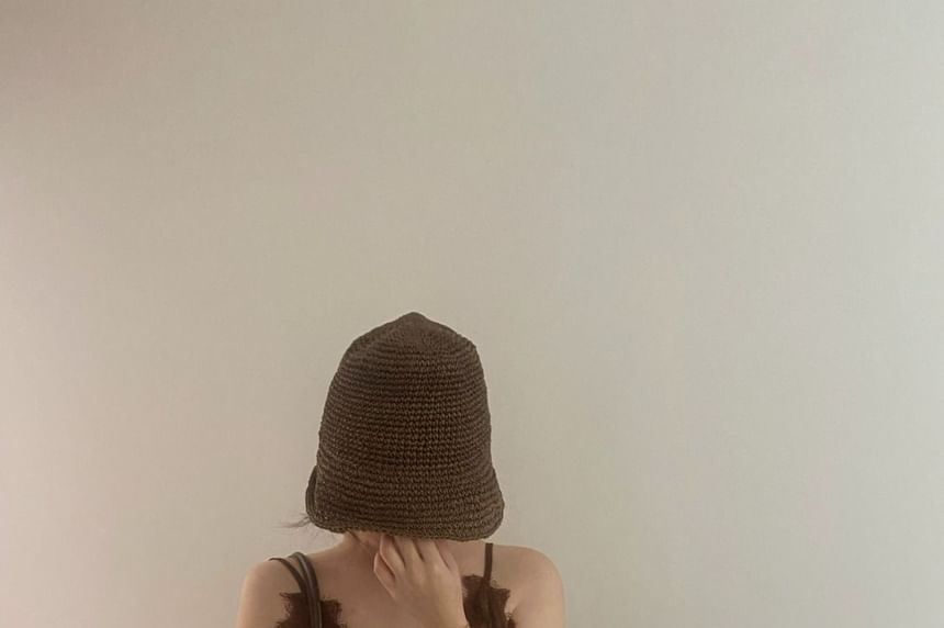 Cami Plain Lace V-Neck Spaghetti Top Strap