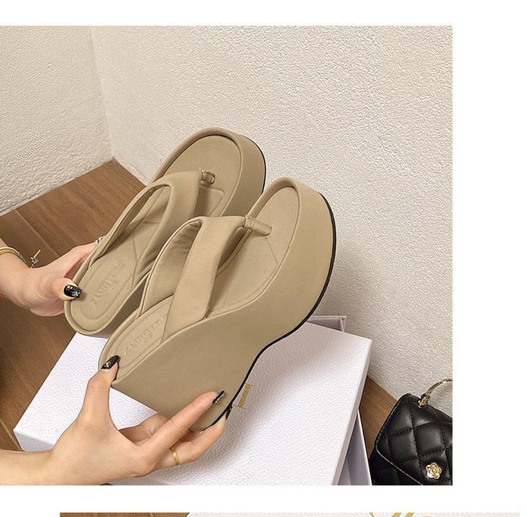 Platform Wedge Flip-Flops