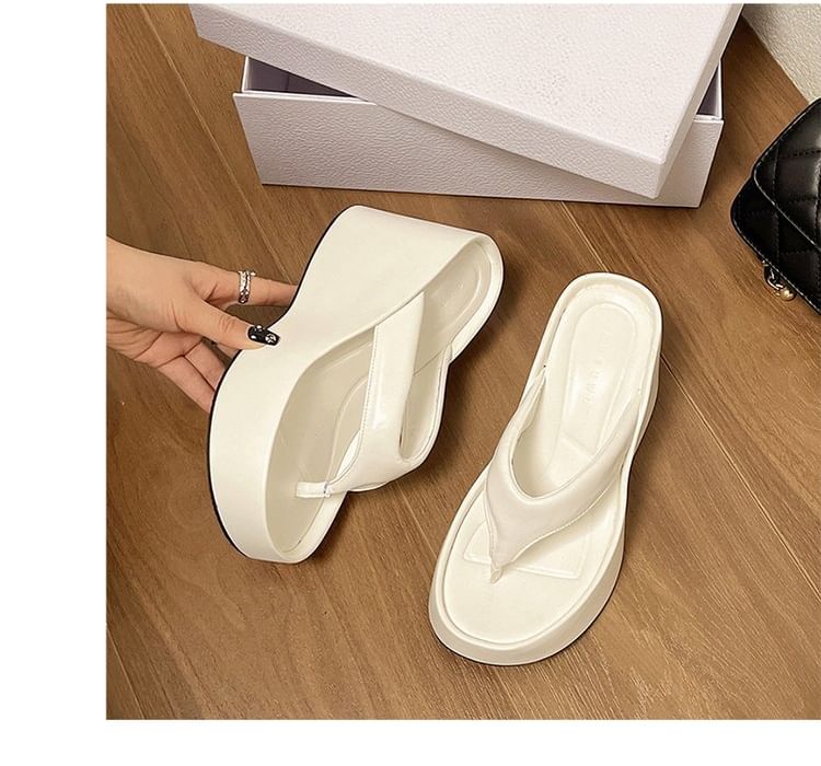 Platform Wedge Flip-Flops