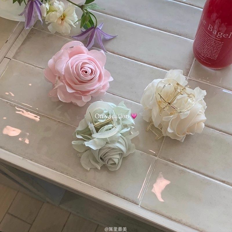 Fabric Claw Hair Flower