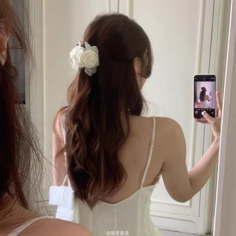 Fabric Claw Hair Flower