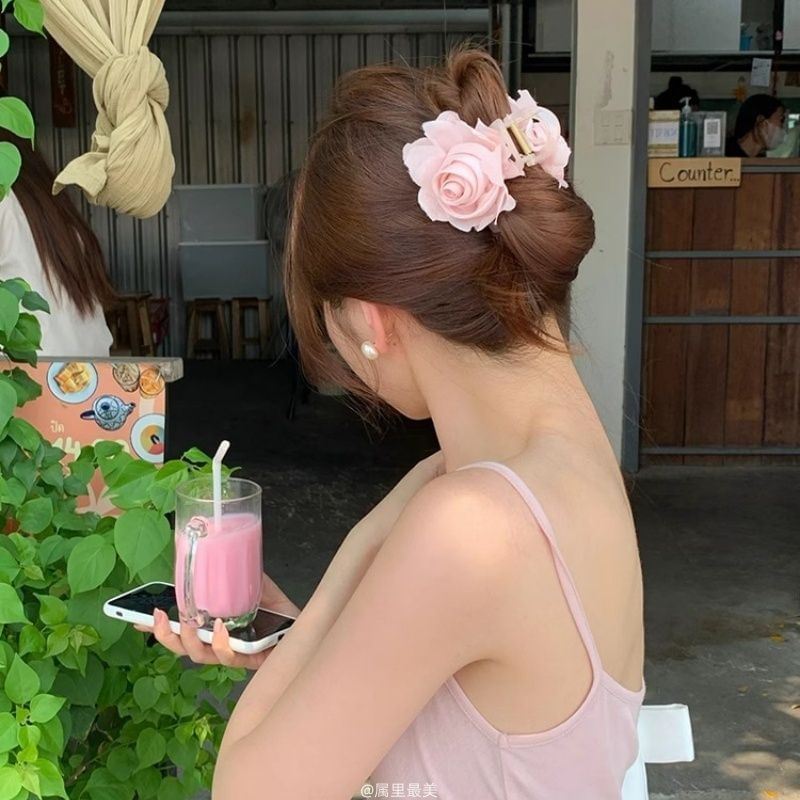 Fabric Claw Hair Flower