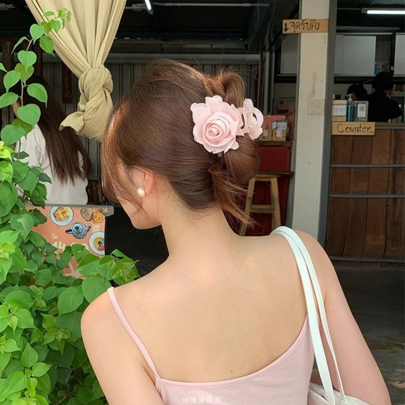 Fabric Claw Hair Flower