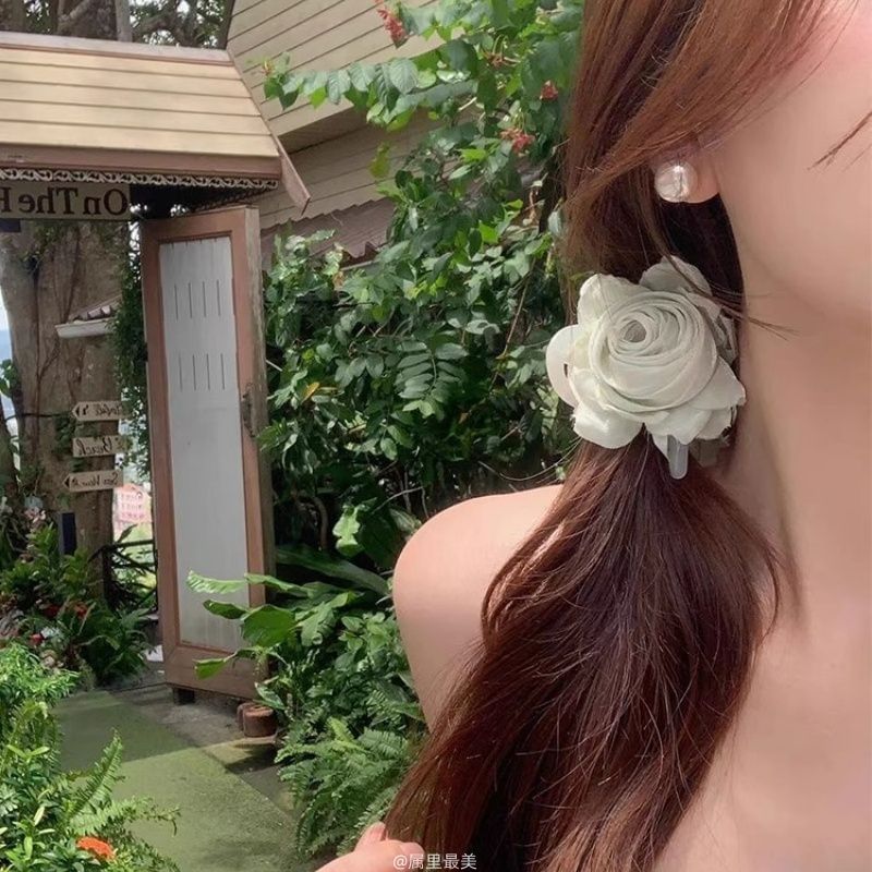 Fabric Claw Hair Flower