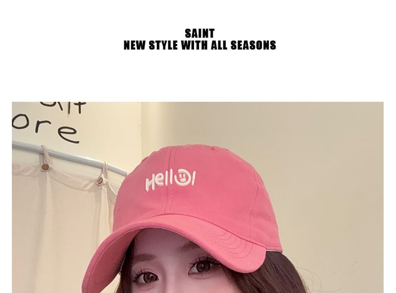 Lettering Baseball Cap