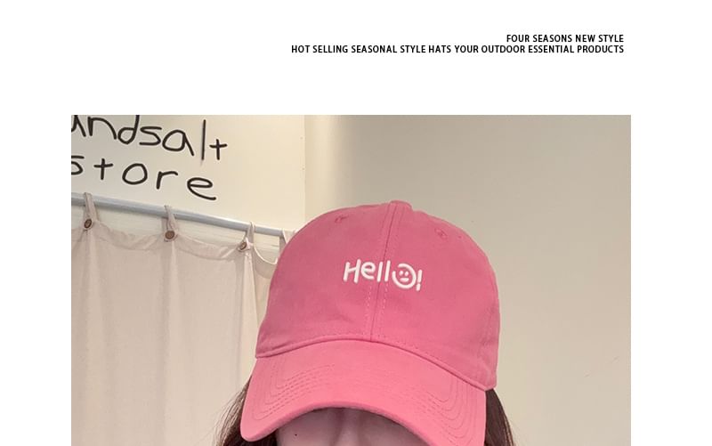 Lettering Baseball Cap