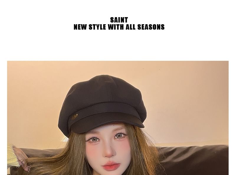 Plain Newsboy Hat