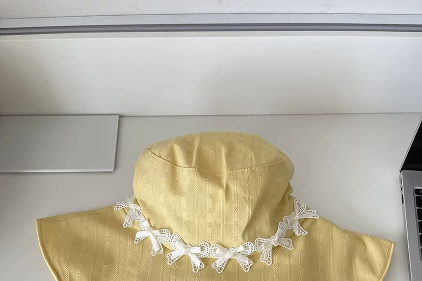Bow Applique Sun Hat