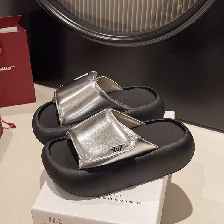 Sandals Platform Adhesive Strap