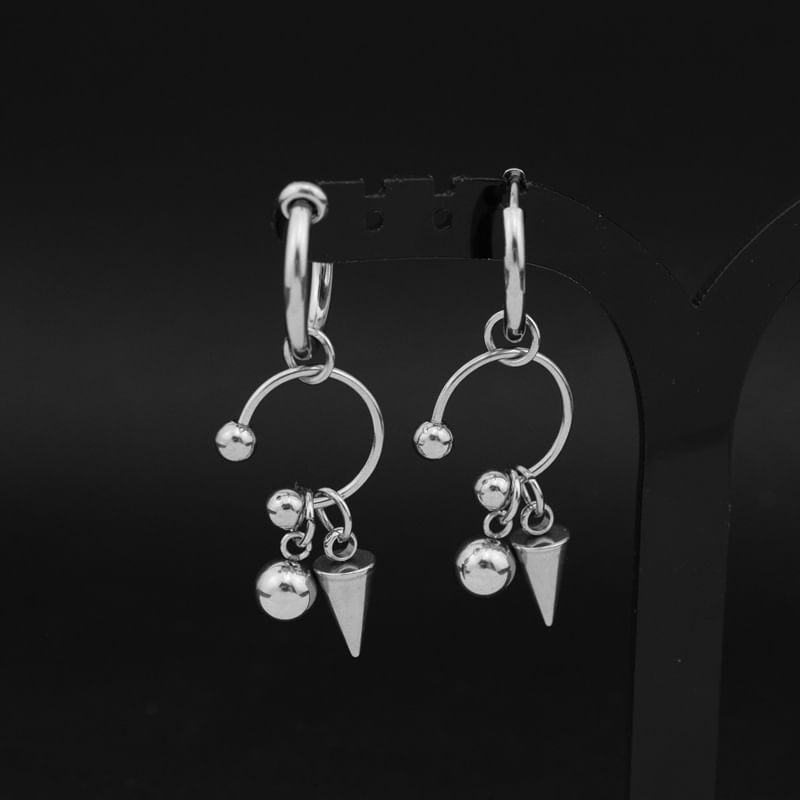 Spiked Hoop Earring Clip On