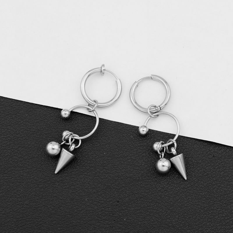 Spiked Hoop Earring Clip On