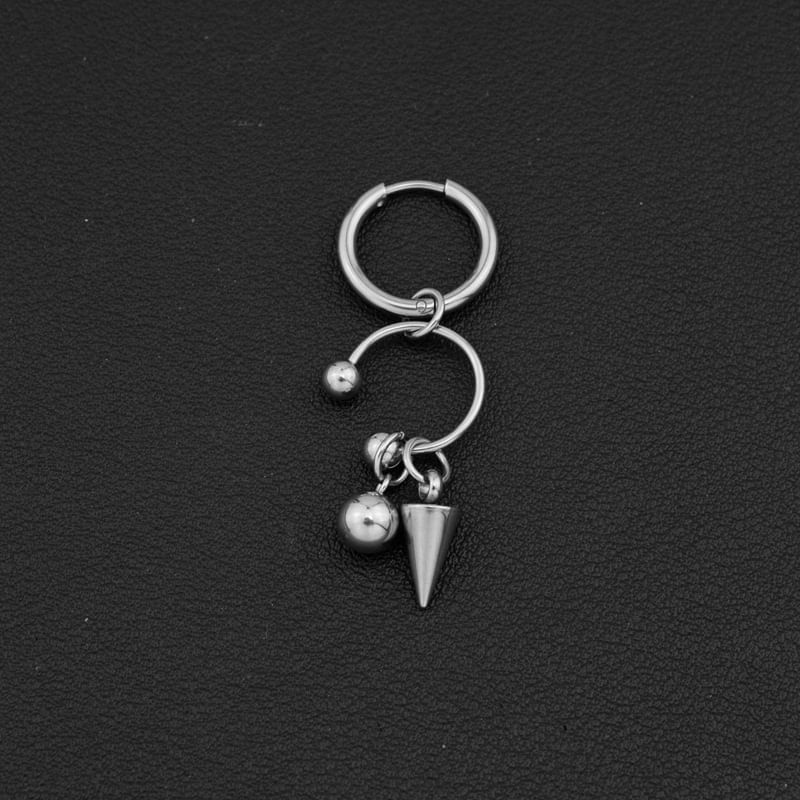 Spiked Hoop Earring Clip On