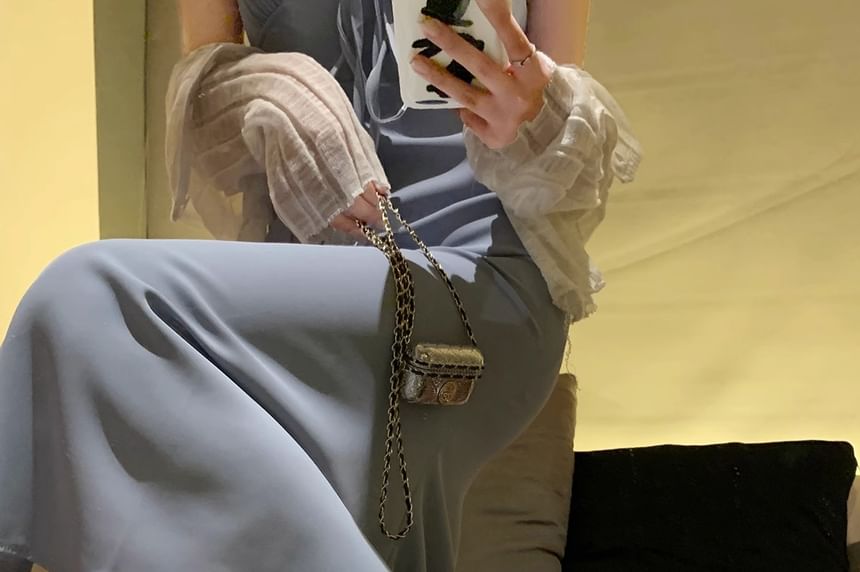 Strappy Heel Rhinestone Chunky Sandals