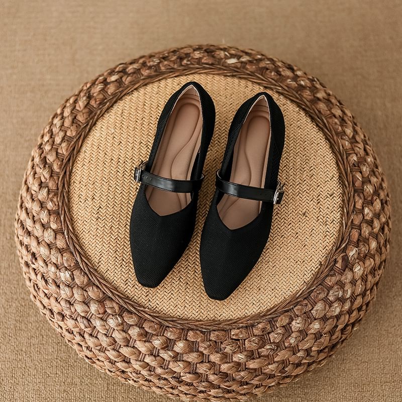 Toe Square Mary Pumps Heel Jane Chunky