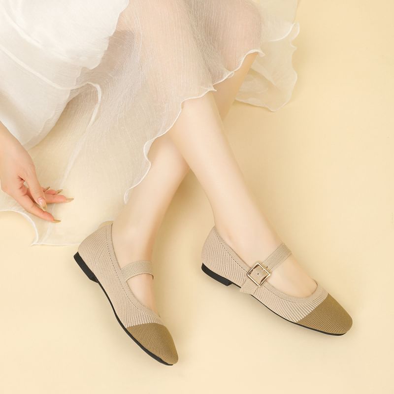 Toe Jane Shoes Square Mary