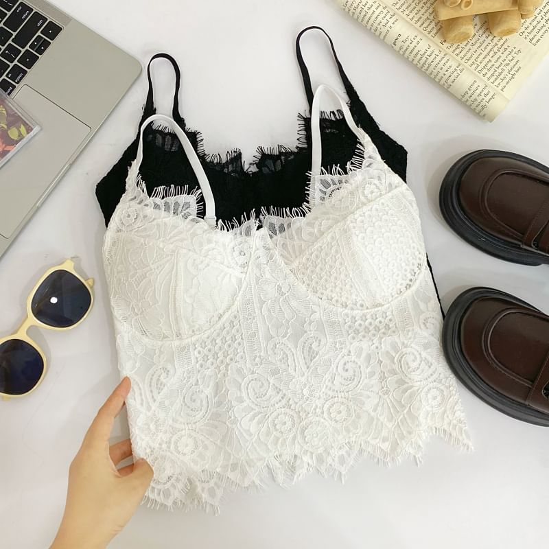 Plain Lace Bustier Top