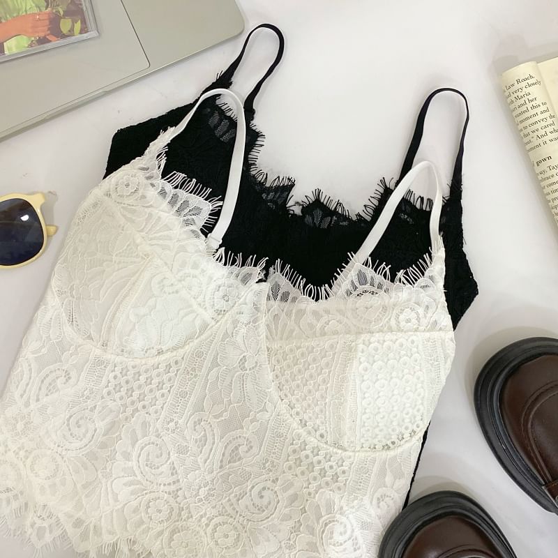 Plain Lace Bustier Top