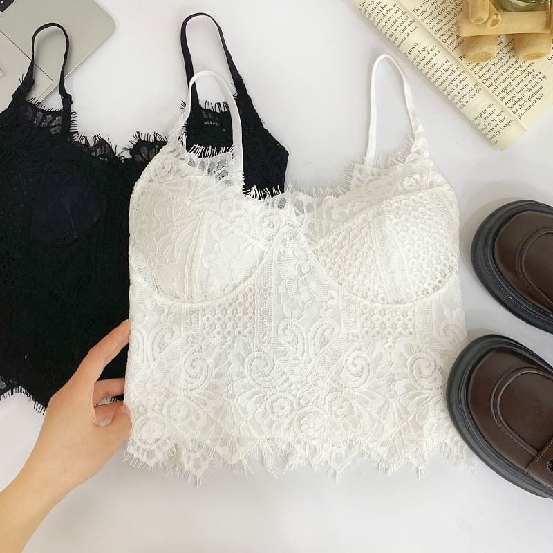 Plain Lace Bustier Top