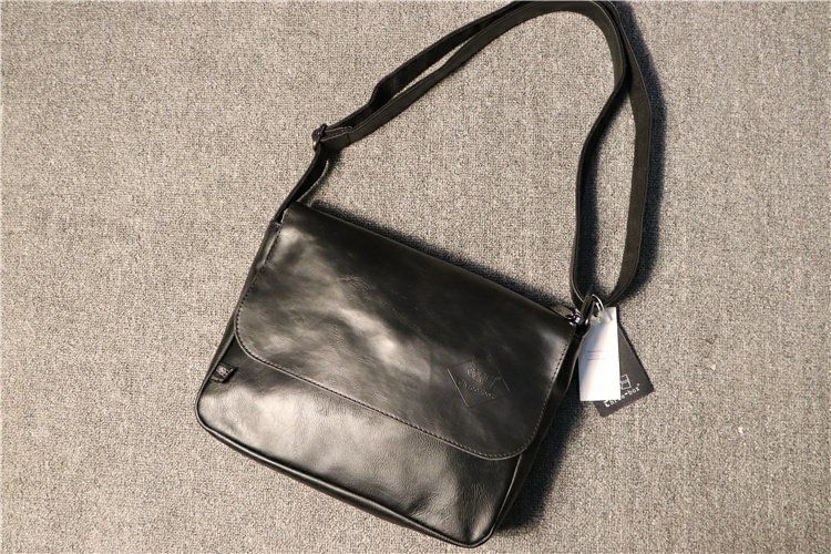 Faux-Leather Shoulder Bag