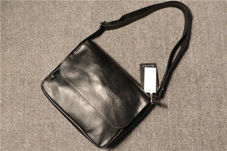 Faux-Leather Shoulder Bag