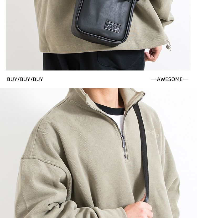 Faux-Leather Mini Shoulder Bag