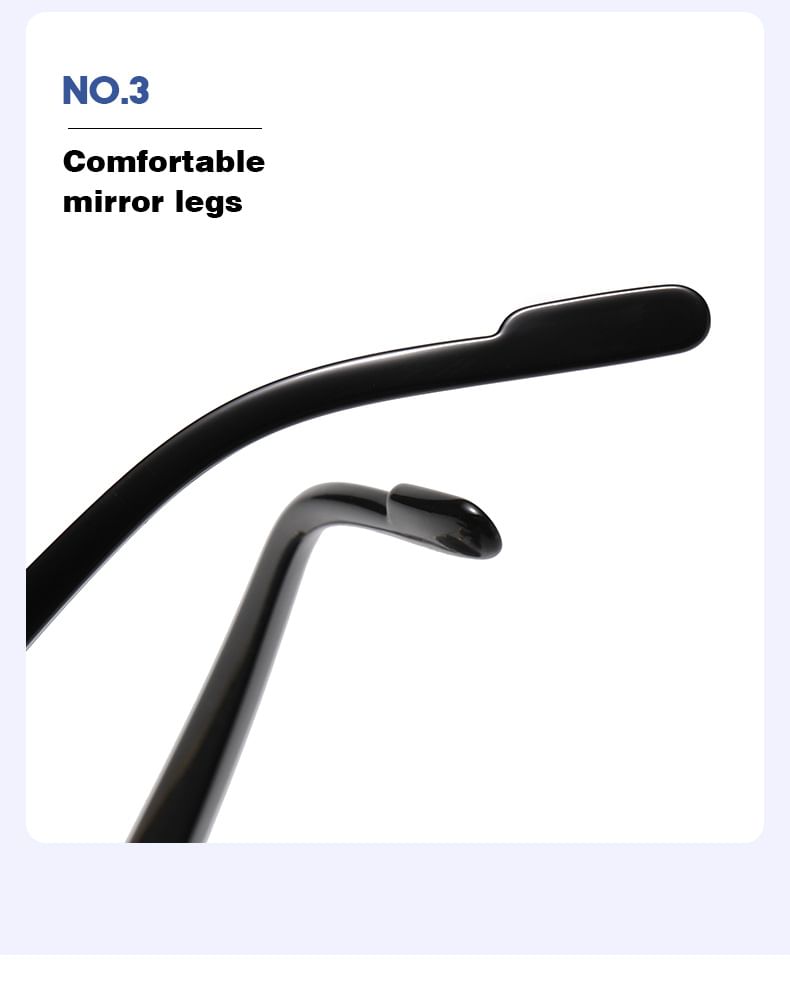 Double Bridge Half Metal Frame Sunglasses