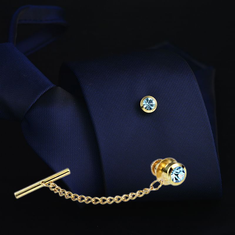 Chain Tie Pin - CZ