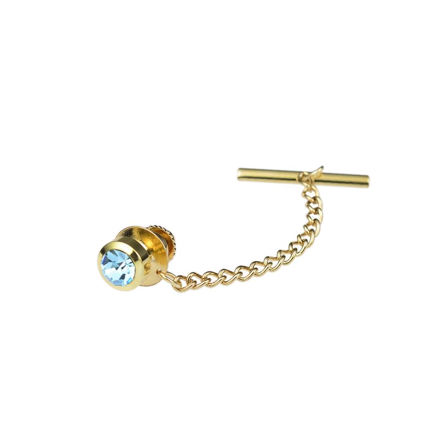 Chain Tie Pin - CZ