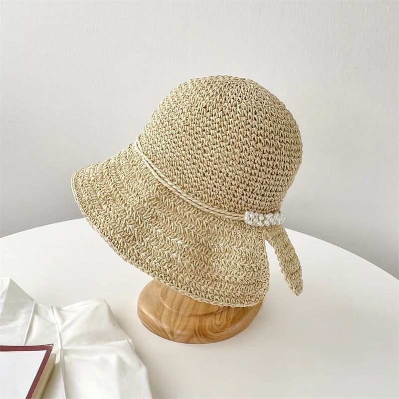 Hat Straw Cloche