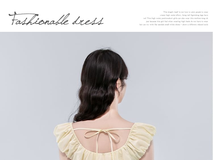 Square Neck Plain Lace Sleeveless Top
