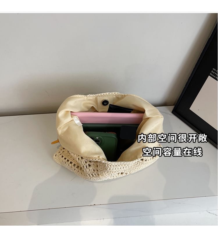 Beaded Crochet Shoulder Bag