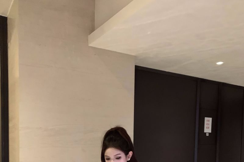 Off-Shoulder Ribbed Knit Sleeveless Top with High-Waist Solid Flared Mini Skirt