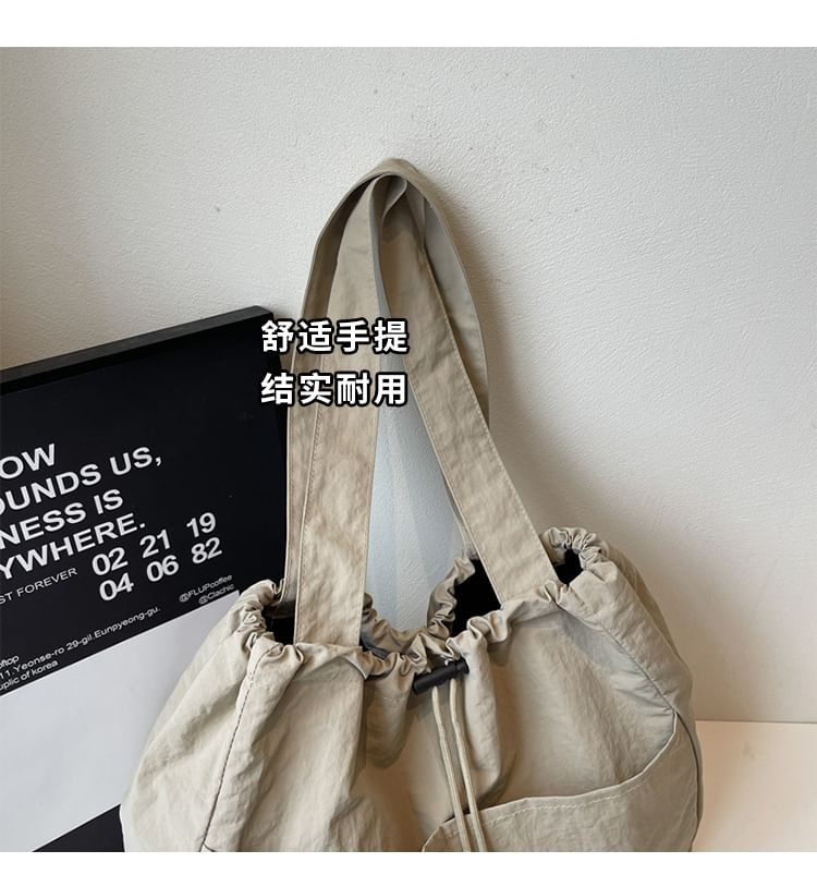 Textile Plain Shoulder Bag