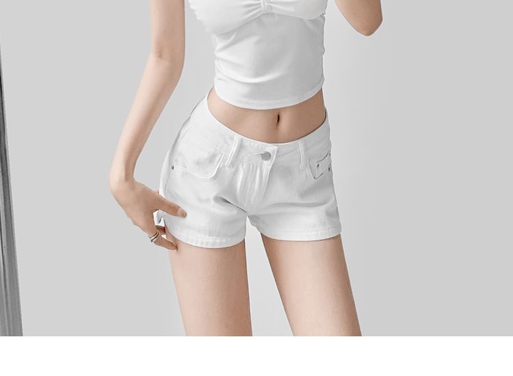 Lace Trim Ruched Padded Crop Tube