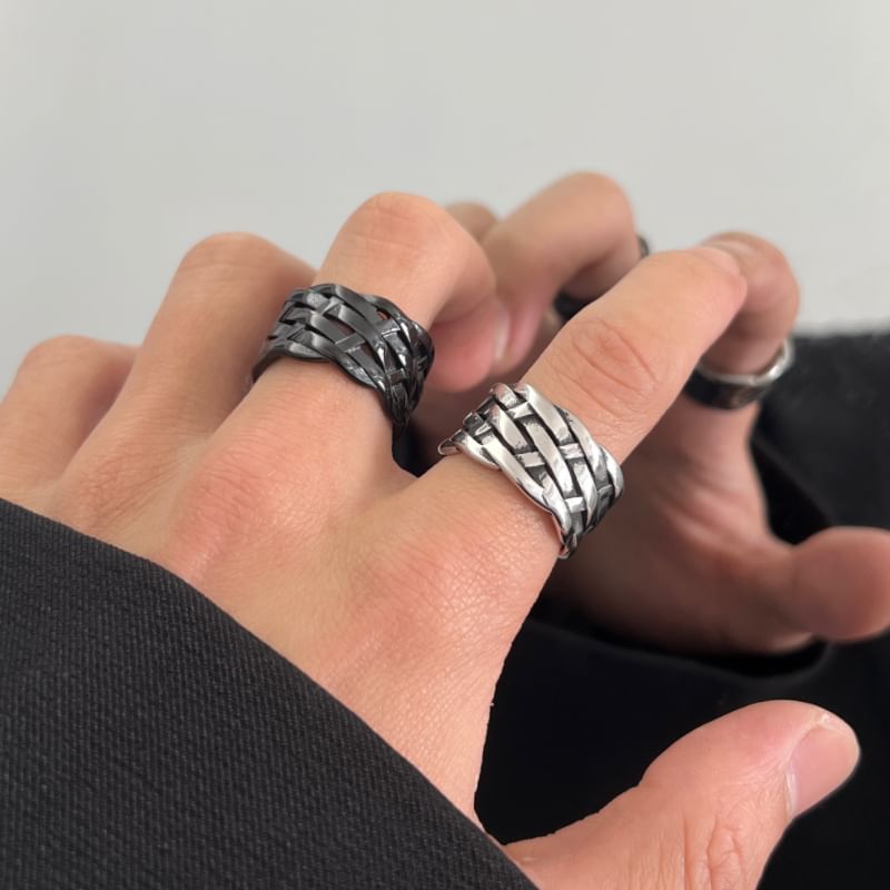 Thick Woven Band Ring