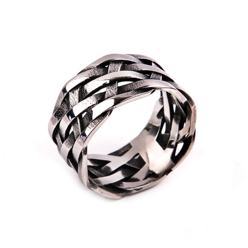 Thick Woven Band Ring
