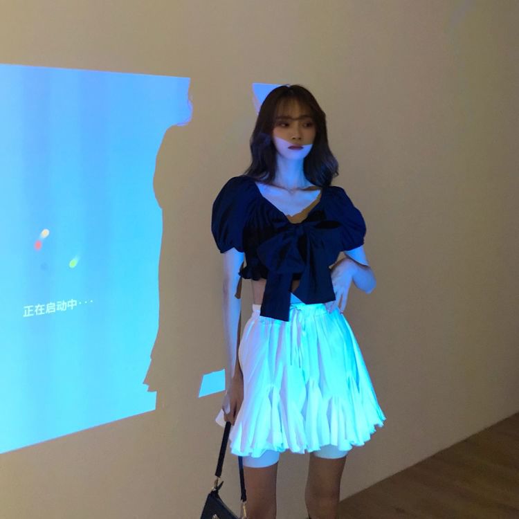 High-Rise Solid Pleated Mini Skirt
