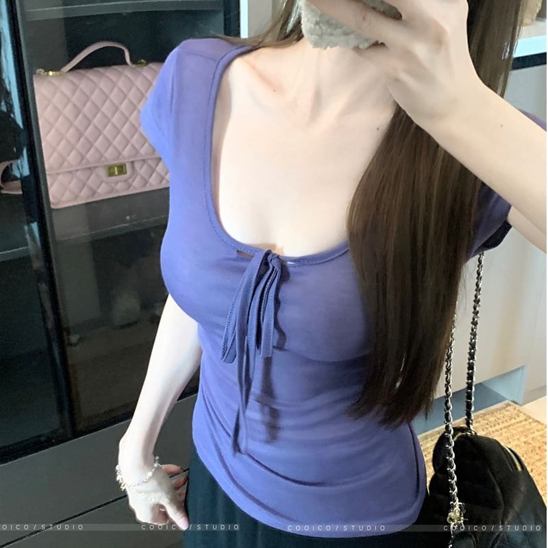 Scoop Neck Top & Maxi A-Line Skirt Pair