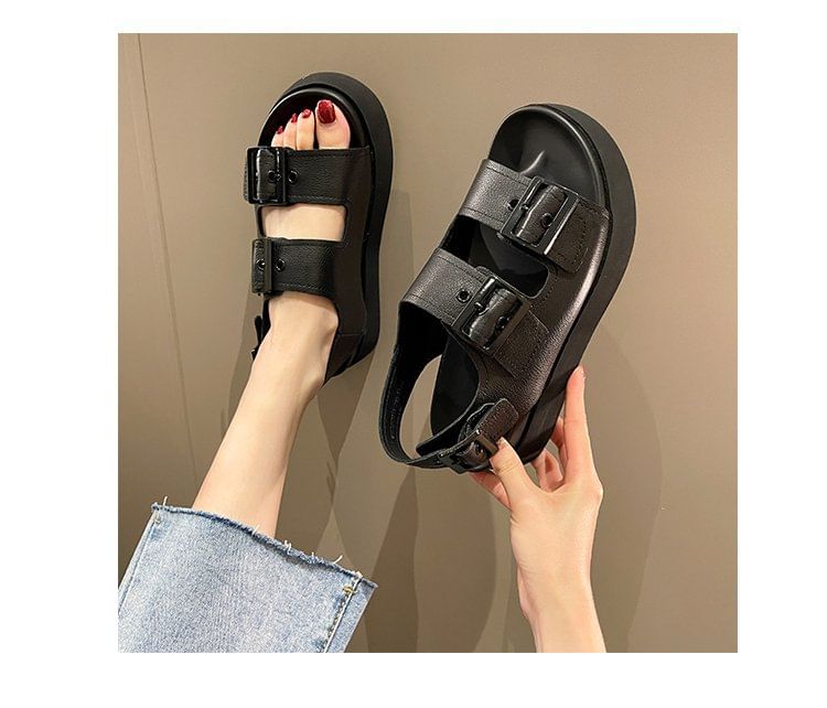 Platform Sandals Buckled