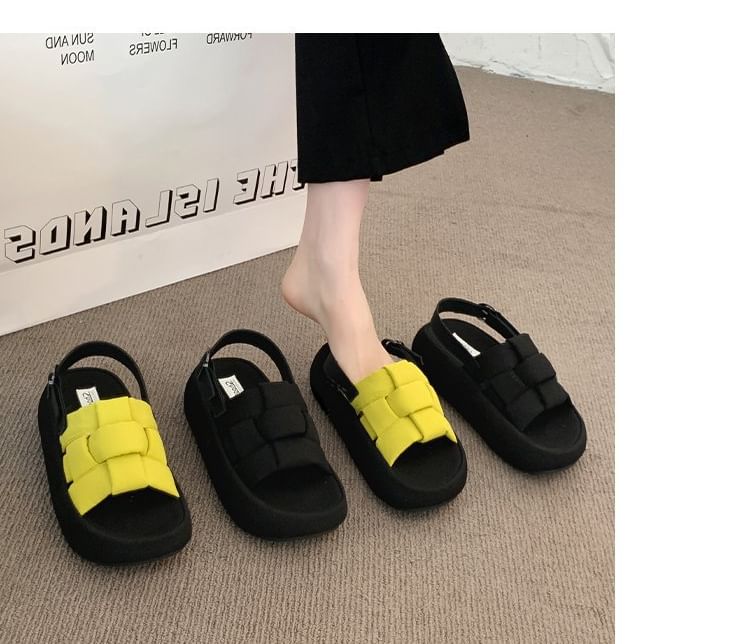 Platform Woven Sandals