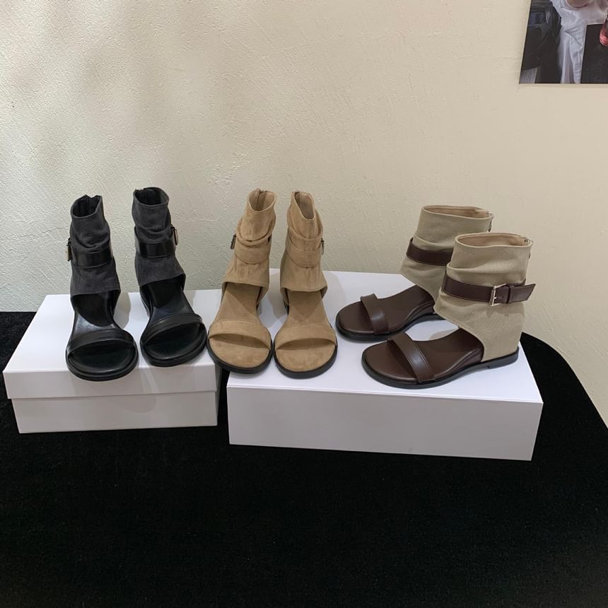 Wedge High Top Sandals