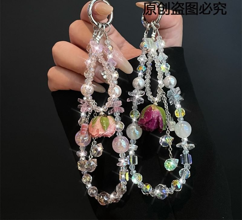 Phone Pad with Lanyard Beaded