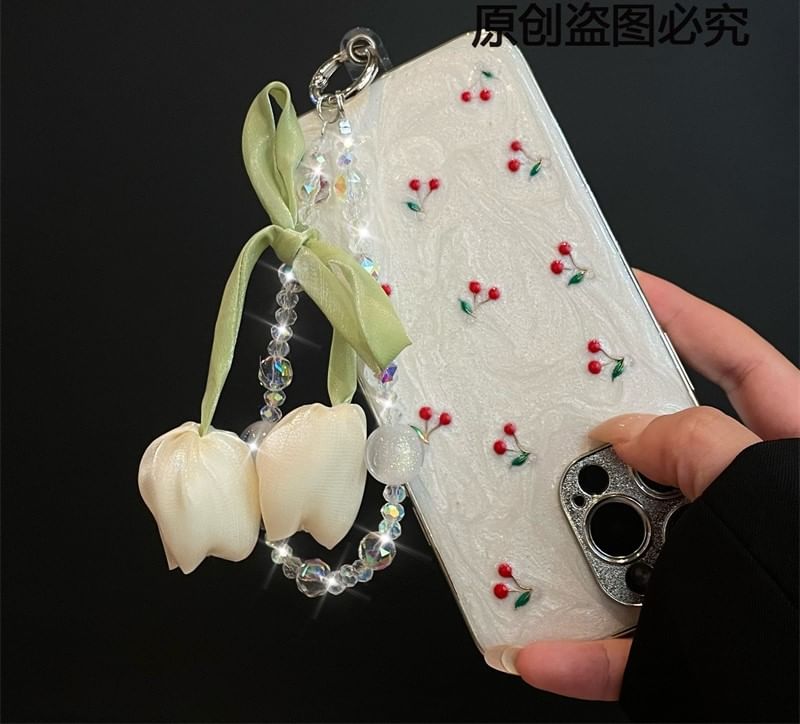 Phone Pad Flower with Lanyard