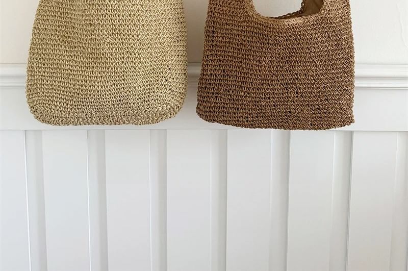 Tote Plain Bag Straw