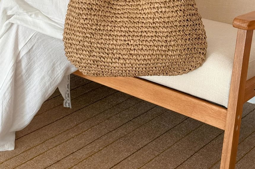 Plain Straw Tote Bag