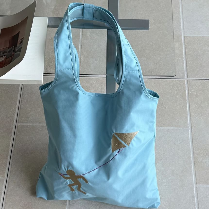 Bag Tote Embroidered Nylon