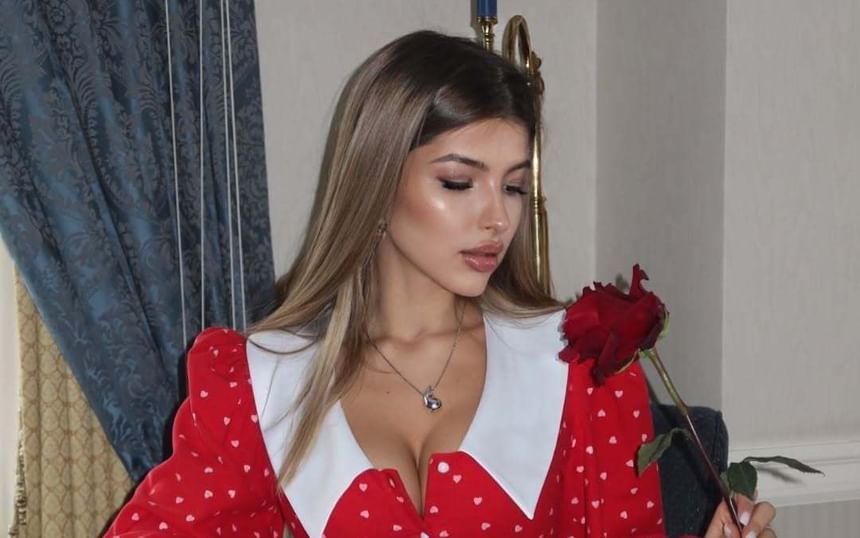 Dress Button-Up Ruffle Hem Collar Long-Sleeve A-Line Contrast Mini